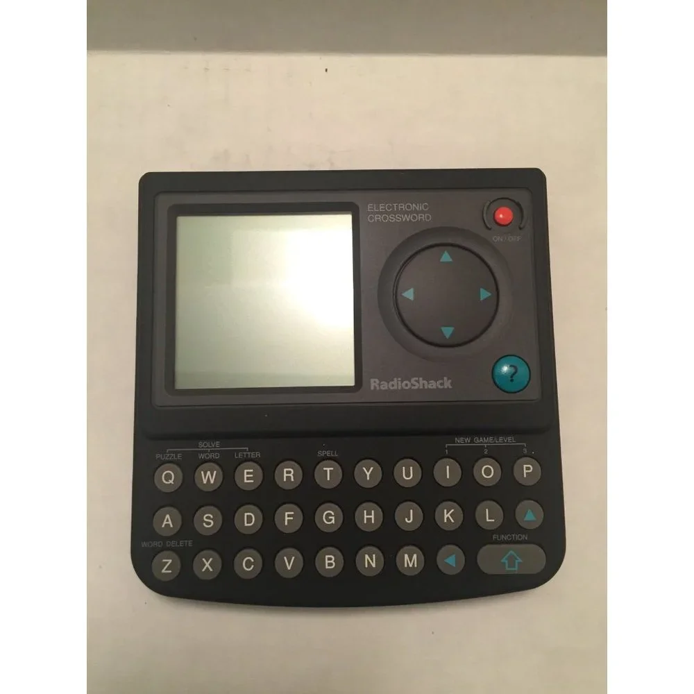 Radio Shack Electronic Crossword Puzzles Handheld Word Game 60-2685 Complete